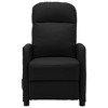 vidaXL Massage Recliner Black Faux Leather - 3 of 4