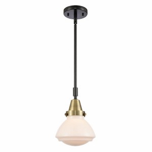 Olean - 1 Light Stem Hung Mini Pendant In Industrial Style-8.88 Inches Tall and 6.75 Inches Wide - 1 of 1