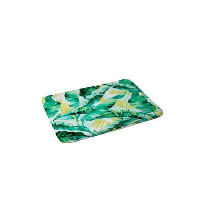 Marta Barragan Camarasa Banana Leaf Bath Mat Green - Deny Designs