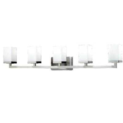 5 Light Incandescent Bath Sconce Brushed Nickel - Aurora Lighting