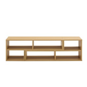 Dolonm 2 Pieces Cube TV Stand,Open Storage MDF Bookcase Shelf ,L-Shaped TV Console Stand - 1 of 4