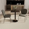 Leisuremod Vail 24-Inch Square Dining Table with MDF Top and Round Steel Base Gold Accent for Kitchen, Dining, and Pub - 3 of 4