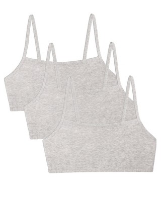 Fruit Of The Loom Womens Spaghetti Strap Cotton Sports Bra, 6-pack  Blush/black/white/black/white/grey 34 : Target