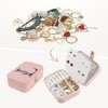 Unique Bargains Letter Travel Women Girls Birthday Gifts Portable PU Leather Jewelry Storage Display Holder - 2 of 4