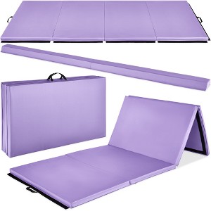 Best Choice Products 10ftx4ftx2in Folding Gym Mat 4-Panel w/ Carrying Handles & Folding Balance Beam - 1 of 4