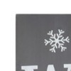 HomeRoots 72" Gray And White Solid Wood Welcome Christmas Snowman Porch Sign - 4 of 4
