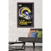 Trends International NFL Los Angeles Rams - Neon Helmet 23 Framed Wall Poster Prints - 2 of 4
