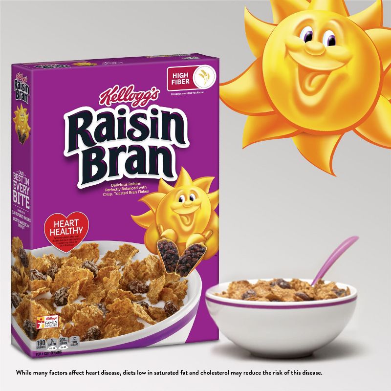 Kellogg's Raisin Bran Breakfast Cereal, 4 of 18