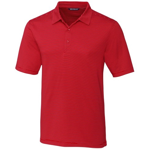 Cutter & Buck Forge Pencil Stripe Stretch Mens Polo - Red - Xl : Target