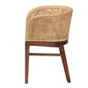 bali & pari Papua Dining Chair: Acacia Frame, Woven Rattan, Bohemian Design, Assembly Required - 4 of 4