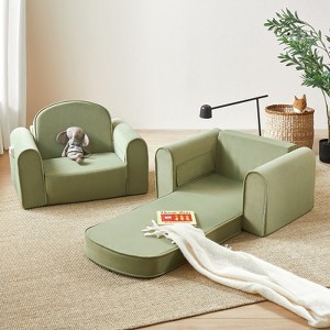 Tiny Land® GentleSnug Kid Chair & Foldable Sofa 2-in-1 - Multi Colors - 1 of 4