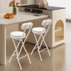 YIYIBYUS Cushioned Padded Folding Stool, 2PCS Portable Bar Stool - 2 of 4