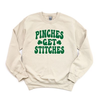 Simply Sage Market Women's Graphic Sweatshirt Pinches Get Stitches