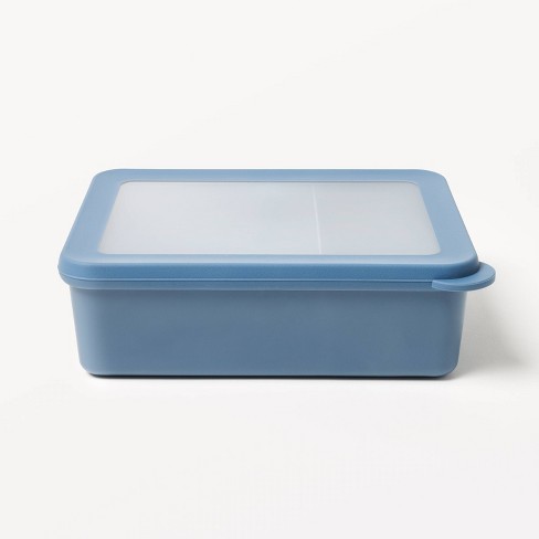 Wholesale Thermal Bento Box Food Container - 580mlx2, Asst BLUE