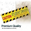 Zone Tech 3 Pcs“ Caution Student Driver and Screaming Parent” Funny Magnetic Sticker-Premium Quality Safety Vehicle New Driver Yellow Reflective Sign - 2 of 4