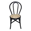 Set of 2, 15.5x20.5x35.5" Black Rattan Dining Chair - 2 of 4