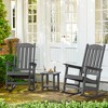 Arceso Outdoor Rocking Chair, HDPS Poly Rocking Chair, All Weather Resistant Plastic Outdoor Indoor Porch Rocker, Heavy Duty Rocker for Patio,  Garden - 3 of 4