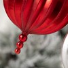 8"H Sullivans Shimmering Felt Ball Ornaments - Set of 2  Red Christmas Ornaments - 2 of 4
