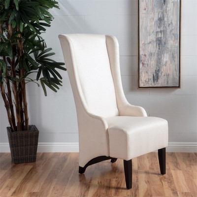 Dining Chair, Upholstered Back Rest Seat Accent Chair With Birch Wood Legs, Leisure Chair For Restaurants Living Rooms