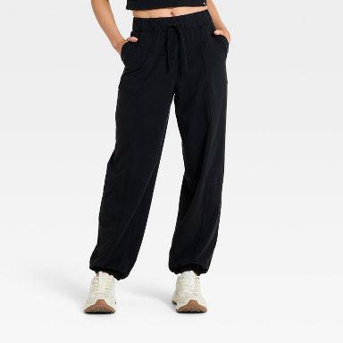 Women's Washed Jersey Jogger Pants - JoyLab™ Black XXS