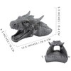 Esterno Dragon Garden Downspout Sculpture; Splash Block Anchor w/ Ramp for Downspout Extension - 3 of 4