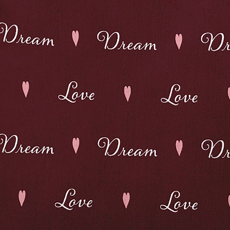 16&#34;x16&#34; Valentine&#39;s Day Love Dream Square Throw Pillow Burgundy - e by design, 3 of 7