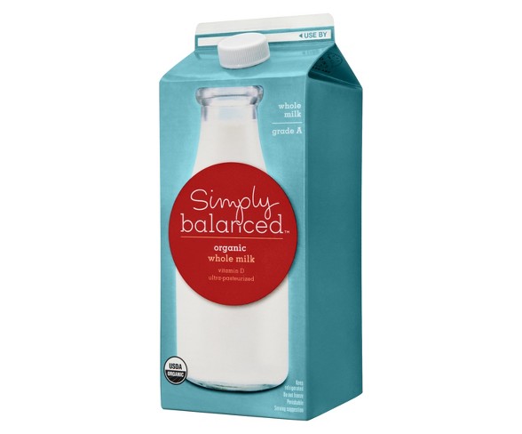 Organic Whole Milk - 0.5gal - Simply Balanced
