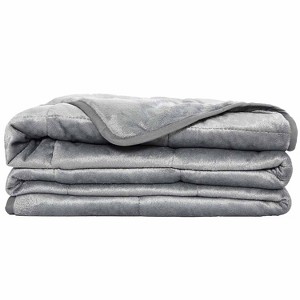 Machine Washable Faux Mink Weighted Blanket - PUR & CALM - 1 of 4
