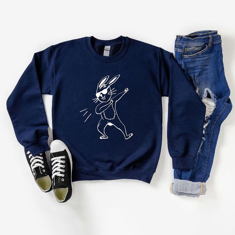 The Juniper Shop Dabbing Bunny Youth Graphic Sweatshirt, 2 of 3