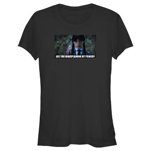 Juniors Womens Wednesday Are You Mansplaining my Power T-Shirt - 1 of 4