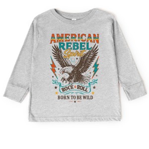 The Juniper Shop American Rebel Spirit Distressed Toddler Long Sleeve Tee - 1 of 4