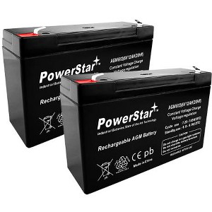 PowerStar 6V 12Ah battery kit for APC RBC3-2Pack - 1 of 1