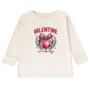 The Juniper Shop Coquette Valentine Vibes Toddler Long Sleeve Tee - 1 of 3