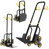 Stair Climbing Dolly with 6 Wheels, Heavy Duty Folding Hand Truck for Moving, Warehouse & Home Use, 440 Lbs Load Capacity - 2 of 4