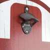 Rustic Vintage 'Booze Patrol' Bottle Opener/Cap Catcher Wall Sign Panel - American Art Decor - 3 of 4