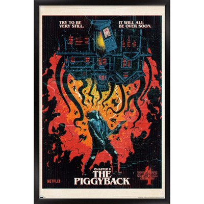 Men's Stranger Things Retro Piggyback Poster T-shirt - Black - Small :  Target