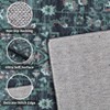 Washable Rugs Non-Slip Vintage Oriental Area Rug Soft Low Pile Carpet Machine Washable Printed Floor Cover with TPR Backing - 3 of 4