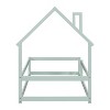 Cesicia Twin Size Wood bed with House-shaped Headboard, Floor bed with Fences - 2 of 4