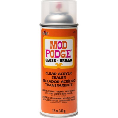 Clear Acrylic Sealer Spray for Wood, Metal, Canvas - Protects