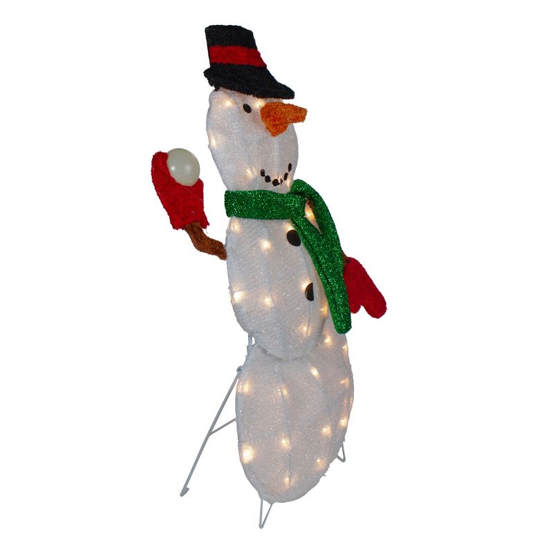 Northlight 24" Black and White Snowman Christmas Outdoor Decoration, 4 of 6