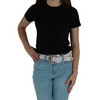 CTM Women's 1 1/2 Inch Western Rhinestone Belt ( Available) - 2 of 4