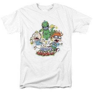 Rugrats Tommy And Chucky Rept-Ahhhhh! Adult T-Shirt White - 1 of 4