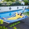 Mastgoal 2-Person eavy Duty Double Hammock with Adjustable Steel Stand, 500LBS Capacity - 2 of 4