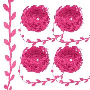 Unique Bargains Polyester Natural and Realistic Design Flexible Durable Leaf Ribbon 4 Pcs - 1 of 4