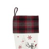 C&F Home 20" Frosty White Deer Hanging Large Christmas Stocking with Red & Black Cuff - 3 of 4