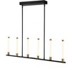 Artcraft Lighting Infiniti 6 - Light Island Pendant Light in  Matte Black/Brass - 2 of 4