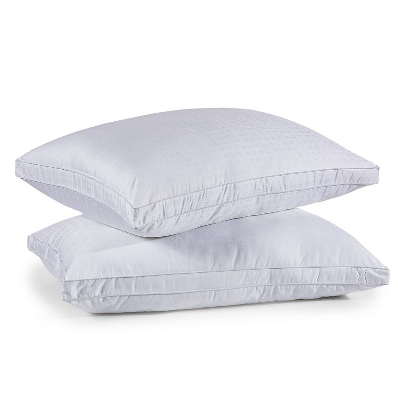 Maxi 100% Cotton Down Alternative Vacuum Packed Pillows – White (2 Pack), 3 of 8