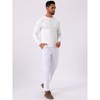 INSPIRE CHIC Men's Slim Fit Crew Neck Long Sleeve Soft Twist Textured Cable Knit Pullover Sweater - 2 of 4