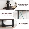 70.9" Tall Industrial 4-Tier Bookshelf with Storage Drawers - Metal Frame Open Shelf Bookcase for Home and Office Organization - 3 of 4