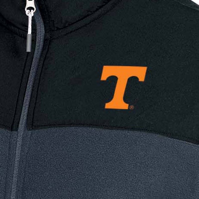 NCAA Tennessee Volunteers Gray Fleece Full Zip Jacket, 3 of 4